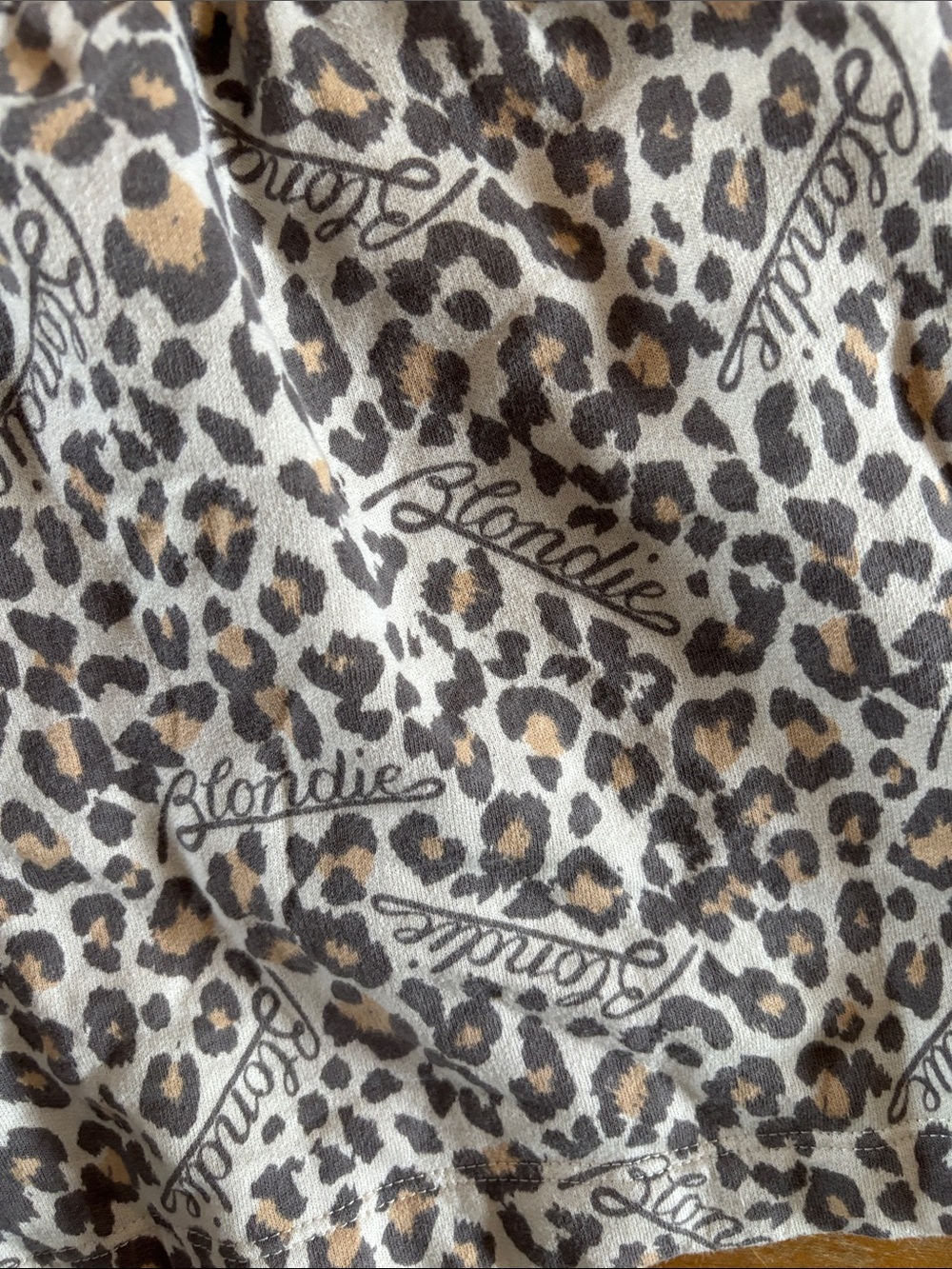 EUC Blondie Graphic Tee and Leopard Print Shorts Set - Lounge Pajamas - Picture 5 of 5